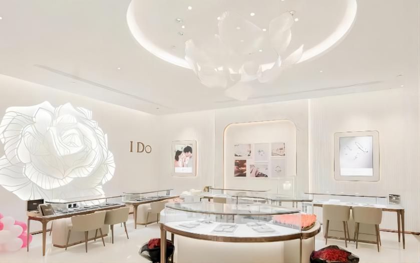 Luxury Jewelry Store Display Design And Installation Include Showcase Slatwall Shelves